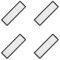 NUHFUFA 4 filtros HEPA de repuesto para robot aspirador compatible con barredora Xiao-mi Mijia X20/X20 PLUS