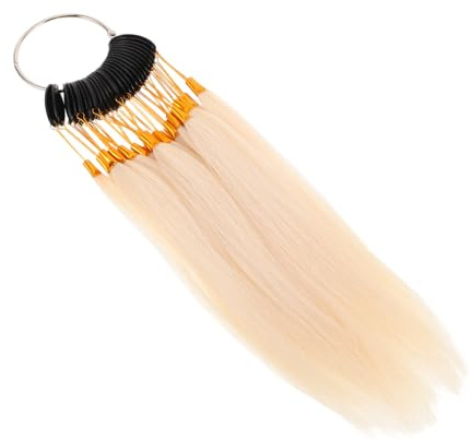CALLARON Nuancier de Couleurs Cheveux Naturels Cheveux Humains Échantillons de Teinture Durables pour Salon Pack Mèches pour Test et Pratique Coiffure