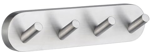 Smedbo Home verchromtem matt Quadruple Handtuch Haken, Silber