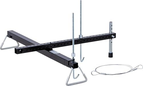 BGS 8515 | Universal-Motortraverse mit 2- und 3-Punkt-Aufnahme | 315 kg | Quertraversen-Breite 1000 bis 1550 mm | Längstraverse 24-fach verstellbar | inkl. 2 Halteseile