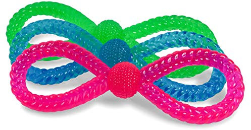 Petface Toyz Schlaufenzerrspielzeug, blau/grün/