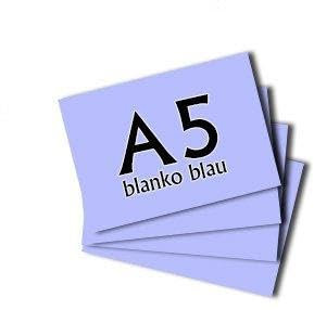 200 Karteikarten in A5 blau blanko von Herlitz [Sparpaket]
