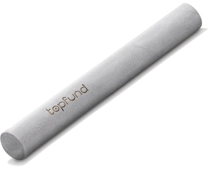 TOPFUND Solid Beech Wood Long Suede Mallet for Crystal Singing Bowl