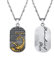 PROSTEEL Anhänger Halskette, Sternbilder Sternzeichen Skorpion Dog Tag Erkennungsmarke Anhänger mit Kette, Edelstahl Horoskop Astrologie Halsschmuck