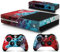 giZmoZ n gadgetZ GNG Étiquette autocollante Colour Explosion pour Console Xbox One + 2 Kits pour manettes