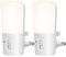 LOHAS-LED Plug in Night Lights, Brightness Adjustable, Light Sensor, Children Room Light, Cool White 6000K, 1W, 5LM-80LM, Used in The Bedroom, Baby Room, Staircase, 2 Pack