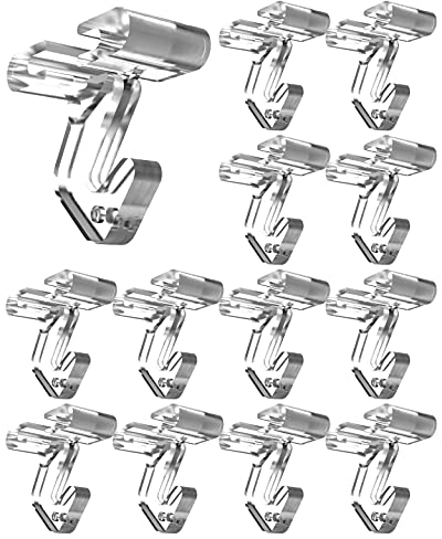 Transparente Deckenhaken für Klassenzimmer, 12 Stück, Polycarbonat-Decken-Haken zum Aufhängen von T-Schienen, Clips an abgehängten Decken, Zuhause, Geschäfte und Hochzeitsdekorationen