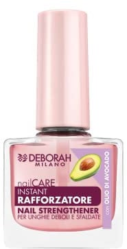 Deborah Milano - Smalto Trattamento Rafforzatore per Unghie Deboli e Sfaldate, con Calcio, Cheratina e Olio di Avocado, Ripara e Dona Nutrizione, 8.5 ml