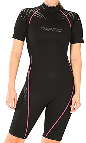 Phantom Aquatics Rapido 2.5mm Women's Shorty Wetsuit for Scuba Diving, Snorkeling, Surfing, Watersports