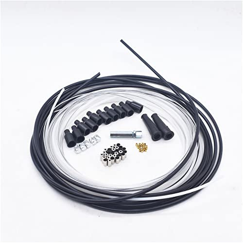 5 Metres DIY Throttle Cable Kit Nipples Ferrules Barrel Nipples Carb Neoprene Boots Mid-Adjuster