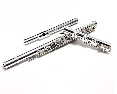 Querflöte 17 Offenes Loch Sterling Silber Mundstück Flöten Instrument