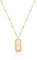 Jenosy 18K Vergoldete Damen Kette Gold Personalisierte Kette Damen Zarte Halskette für Frauen und Mädchen (Buchstabe)