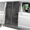 Van Schiebetür Magnetisches Fliegengitter,Schwarz Mesh Moskitonetz mit Reißverschluss,Sonnenschutz für Auto, Wohnmobil und Camper,Ideal für T5, T6, T4 Heckklappe Insektenschutz (M)