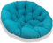JIcloun Papasansessel Kissen 180cm, Stuhlkissen für Papasan Chair, Wasserdicht Dicke Bodenkissen Rund Groß, Runde Ersatzpolster für Hängesessel Rattansessel Korbsessel Outdoor Gartenmöbel Blau