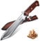 Japaknives Machete Scharf Echt Survival Messer aus M390 Stahl Großes Outdoor Messer Full Tang Bushcraft Messer mit 5mm Klingenrücken Jagdmesser Feststehende Klinge Bushmesser für Garten Camping