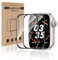 Bodyguard 2 Stück Schutzfolie für Panzerglas für Apple Watch Series 9/8/7 45mm, Ultra-Klar Anti-Kratzer Extrem Robust Apple Watch 9 45mm Panzerfolie, 3D Vollbildschirm Apple Watch 45mm Displayschutz