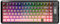 FREEWOLF M75 Teclado inalámbrico de modo dual, BT+2.4G, control de perilla y pantalla, teclas PBT compactas con degradado de 82 teclas, luz arcoíris, QWERTY, anti-ghosting completo para Mac/Win-Rosa