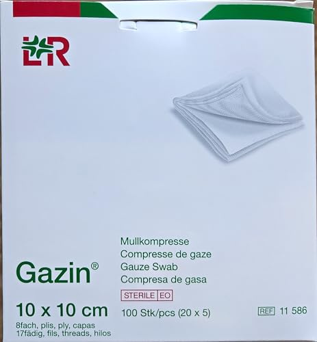 Gazin Mullkompressen 10x10 cm steril 8fach, 20X5 St