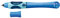 Pelikan 955161 Tintenschreiber Griffix Blau (Bluesea) für Rechtshänder