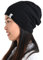 CHARM Sommer Beanie Hut Dünn - Herren Damen Slouch Japanische Mütze Licht Mode Schwarz
