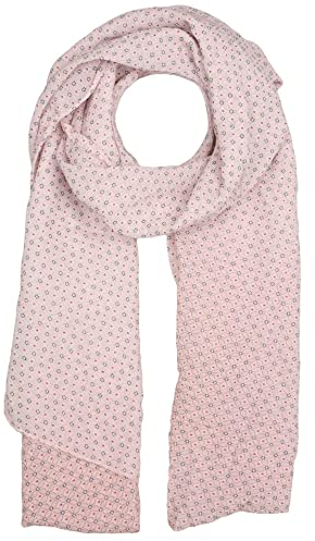Zwillingsherz Seiden-Tuch Damen dezentes Muster - Made in Italy - Eleganter Sommer-Schal für Frauen - Hochwertiges Seidentuch/Seidenschal - Halstuch und Chiffon-Stola stilvolles Muster rose