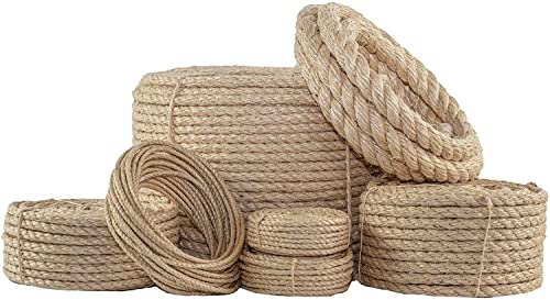 SGT KNOTS Twisted Sisal Seil 3/16 Zoll, 1/4-Zoll, 3/8 Zoll, 1/2 Zoll x mehrere Längen