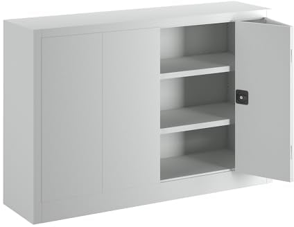 Pavoy | Falttürenschrank | Höhe 1000 mm | Breite 1500 mm | Tiefe 400 mm | grau