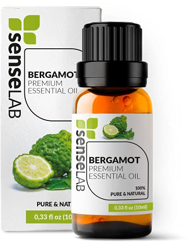 Ätherisches Bergamottenöl SenseLAB - 100% Reines, Natürliches, Für Die Therapeutische Anwendung Geeignetes Bergamotte-öl - Für Diffuser und Luftbefeuchter - Haarpflegeöl - Duftöl (10 ml)