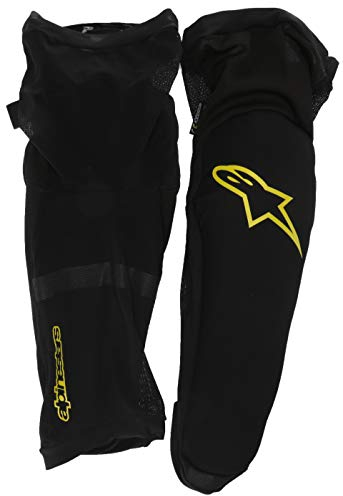 Alpinestars Protector de Rodilla/espinillera Paragon Plus Armadura, Hombres, Ácido Negro Amarillo, XL
