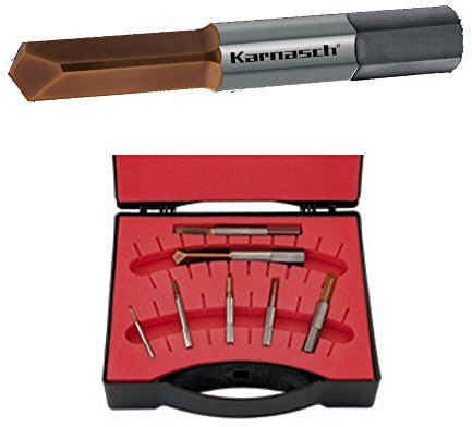Hauptversand24 SET Gewindebohrer - Ausbohrer, Vollhartmetall beschichteter Gewindeausbohrer, für Gewinde je 1 Stk: M3, M4, M5, M6, M8, M10, M12