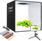 PULUZ Fotostudio Lichtbox Fotobox 40x40x40cm Tragbarer Fotografie Lichtzelte ​Light Box mit 3 Farbtemperaturen dimmbarem Ring LED-Licht 12 Farben