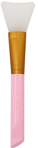 SILICONE FACE MASK BRUSH PASTEL - Hairless Cosmetic Applicator Scrapers Applying Masks Eye Mask DIY Makeup Serum Tool Lotion Smudge (Pink)