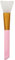 SILICONE FACE MASK BRUSH PASTEL - Hairless Cosmetic Applicator Scrapers Applying Masks Eye Mask DIY Makeup Serum Tool Lotion Smudge (Pink)