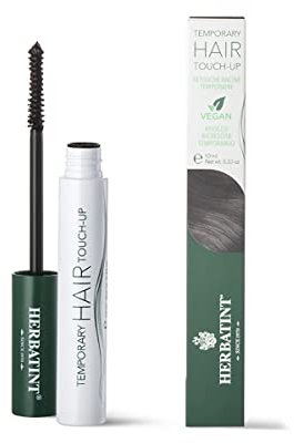 Herbatint Temporary Hair Touch-Up Castaño Oscuro | Máscara para el Retocado Instantáneo del Crecimiento del Cabello | Cobertura Temporal, Dermatológicamente Probado, 93% Ingredientes de Origen Natural