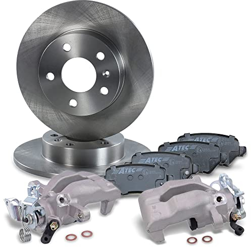 BESTPRICE BESTPRICE Bremsenset Hinterachse inkl. Bremsscheiben Ø 264 mm Voll + 2x Bremssattel und Bremsbeläge hinten, Kompatibel mit OPEL ZAFIRA/ZAFIRA FAMILY B (A05), ZAFIRA B Kasten (A05)