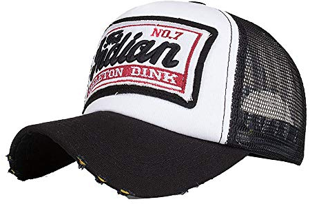 Schirmmütze Frei.wild Männer Baseball Summer Mesh Hüte Bestickte lässige Mützen Frauen HIP Cap Mützen Baseballmützen Hut Riemen Unisex Adjustable Snapback Cap (Black, one Size)