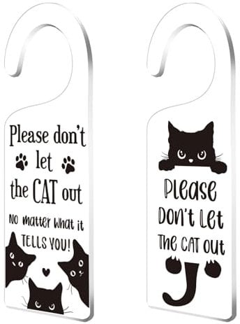 CHGCRAFT 2Pack Sleeping Door Hands Hanger Sign Acrylic Notice Door Hanger Sign Cute Room Sign Door Handle Decorations Sign for Home Living Room Bedroom