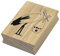 Artoz Stempel – Holzstempel – „Storch“ – 70 x 50 mm – Motivstempel zum Kartenbasteln für Deko oder Grüße zur Geburt, Taufe, Baby
