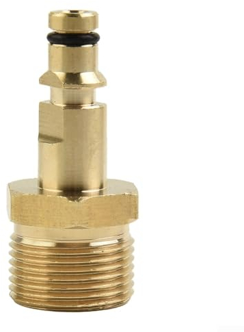 Messing Hochdruckreiniger Schlauchadapter Set, Hochdruckreiniger Schlauchverbinder Muffe M22 14mm Innengewinde auf 1/4 Zoll Schnellmuffe Außengewinde