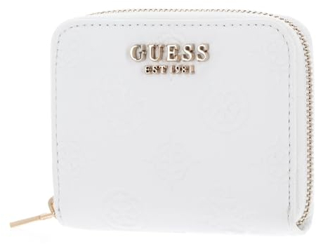 GUESS JENA SLG Zip Around Wallet S White Logo