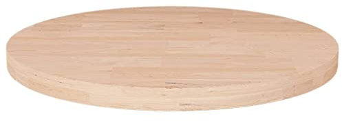 vidaXL Round Table Top Ø30x2,5 cm Untreated Solid Wood Oak