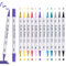 Carehabi Lot de 12 marqueurs acryliques imperméables pour verre, bois, toile, céramique, Noël, Pâques, bricolage (12)