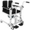 Patientenlifter-Transferstuhl Toilettenstuhl für Senioren,Höhenverstellbar von 43–63 cm,3-stufig höhenverstellbare Armlehnen,MaxTragfähigkeit 150 kg,Hydraulischer Aufzug Transferhilfen mit Rollen