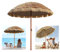 OOMRNV Sombrilla De Jardín Redonda De 1,4 M/1,8 M para Exteriores, para Patio, Playa O Piscina. Sombrilla Ligera con 8 Varillas Resistentes Y Protección Solar Uv50+,140cm/4.5FTwithout Tilt
