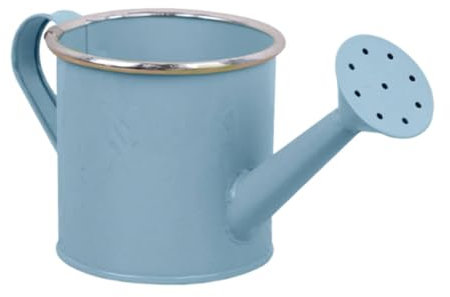 Gralara Kleine Gießkannen, Gießeimer, Geschenke, Gartenwerkzeug mit Griff, breiter Öffnung, für Zimmerpflanzen im Freien, Blau