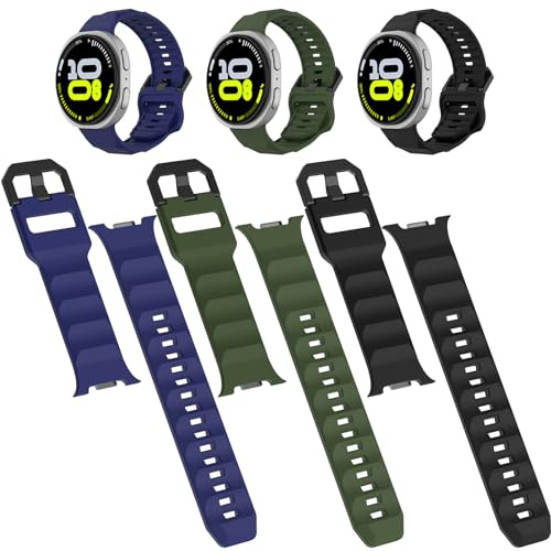 Simpeak Armband Kompatibel mit Samsung Galaxy Watch 9/8 40mm/44mm/Classic | Silikon Ersatz Uhrenarmband, Ersatzarmband Verstellbares Sportarmband für Männer und Frauen, 6,1-8,7