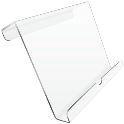 Ujjdwiurgh Running Exercise Treadmill Acrylic Tablet Holder Magazine Rack Reading Bike Portable Tablet Display Stand Clear