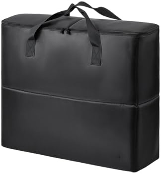 24inch / 27inch Monitor Carrying Case Travel Carrying Bag Protective Box for Desktop Computer Chassis Keyboard Cable Computer Storage Bag