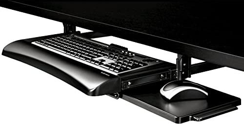 Fellowes Office Suites 9140305 Keyboard-Schublade, Schwarz/Silber
