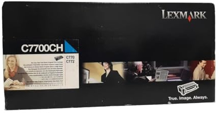 LEXMARK Original C7700CH 10000 Yield Cyan Toner Cartridge - Retail